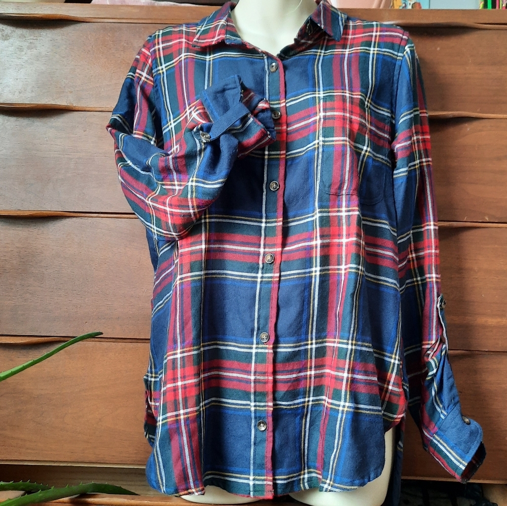 Altar'd State Navy Tartan